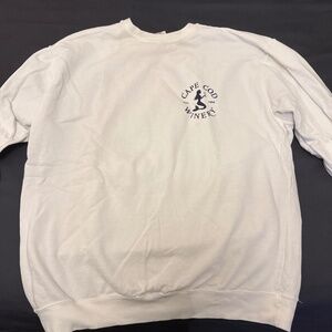 White crewneck sweatshirt